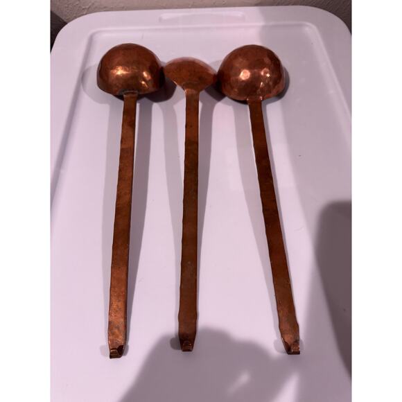 hanging Hammered Copper Cookware Ladles Spoon - Picture 3 of 5